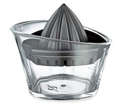 Küchenprofi Presse-agrumes en plastique, avec échelle de mesure jusqu'à 70 ml et bec verseur, presse-agrumes, presse-citron vert, pour citron et agrumes, noir, 1367001000