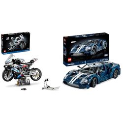 LEGO 42130 Technic BMW M 1000 RR, Moto da Costruire, Kit Modellismo per Adulti & 42154 Technic Ford GT 2022, Kit Modellino di Auto da Costruire per Adulti