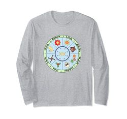 Pagan Calendar Wicca Wheel of the Year Kawaii Long Sleeve T-Shirt