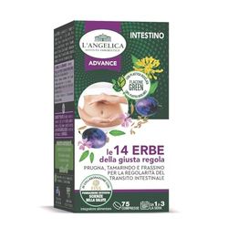 L'Angelica, Le 14 Erbe della Giusta Regola, Integratore per Regolarità Intestinale, a base di Prugna Tamarindo e Frassino, Contro il Gonfiore Addominale, 1 Confezione da 75 compresse