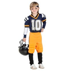 Boland - Kinderkostuum American football, 6-delig, verkleedkostuum voor themafeesten, Halloween of carnaval, Superbowl
