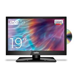 Cello C1920FSDE 19" (47 cm Diagonale) HD Ready LED TV con Incorporato DVD Player und DVBT2 S2 Triple Tuner