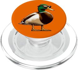 Pato Mallard con gafas de sol - Hunt Hunter Hunting Bird PopSockets PopGrip para MagSafe