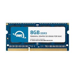 OWC - 8 GB OWC-minnesuppgraderingsmodul - PC8500 DDR3 1066 MHz SO-DIMM för Mac mini 2010, MacBook 2010, MacBook Pro 13 tum 2010 som använder OS X 10.7.5 eller senare