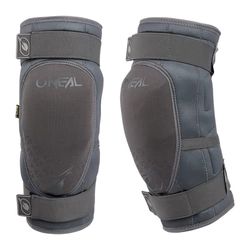O'NEAL Protector de rodilla, BMX Mountain Bike Downhill, IPX®, protección contra impactos de poliuretano, construcción ligera, material resistente a la abrasión | Dirt Knee Guard V.23 | Adultos | Gris