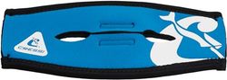 Cressi Pony Tail Neo Mask Strap Cover, Copricinghiolo in Neoprene per Maschere Immersione e Snorkeling Unisex Adulto, Blu/Bianco, Taglia Unica