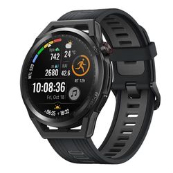 Huawei Watch GT Runner 46 mm smartwatch, dual-band GPS met 5 systemen, nauwkeurige hartslagmeting, wetenschappelijk loopprogramma, AI-looptrainer, zwart, Duitse versie