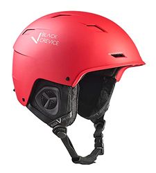 Black Crevice Casque de Ski Gerlos Adulte (Unisexe), Rouge, 1 = M (54-57 cm)