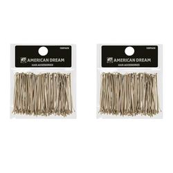 American Dream Straight Bobby Pins, Blonde 2.5-inch/ 6.35 cm - Pack of 200