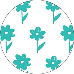 Bonateks, Ronde digitaal bedrukte muismat, antislip onderkant, voor kantoor en thuis, diameter: 22 cm