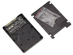 KALEA-INFORMATIQUE Behuizing voor SSD mSATA en M2 SATA naar SATA 15+7 in het formaat van een SATA 2.5 HDD