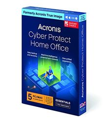 Acronis Cyber Protect Home Office Essentials|Édition Backup|Sauvegardes Flexibles et Cyberprotection de Base|Fonction Primée de Sauvegarde et de Restauration des Données|Boîtier Avec Code|5 Pc/Mac