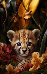 Composition Notebook: CHEETAH PUPPY | College Ruled Composition Notebooks | Cute Aesthetic Journal | Wide Line | 5.5 X 8.5