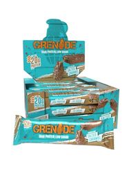 Grenade High Protein, Low Sugar Bar - Chocolate Chip Salted Caramel, 12 x 60 g