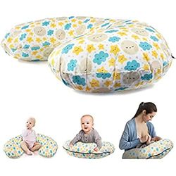 Mobiclinic, Cojín de Lactancia, Fabricado en españa, Almohada para Embarazada, 75x45x18 cm, Multifuncional, Funda extraíble 100% algodón, Lavable, Hipoalergénico, Forma u