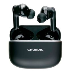 GRUNDIG Auriculares inalámbricos, Auriculares Bluetooth de 300 mAh, Auriculares inalámbricos con Pantalla LED y 6,5 Horas de Tiempo de reproducción, Auriculares con Funda de Carga y Cable de Carga