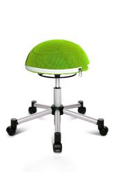 Topstar SH17BB5 - Taburete Giratorio para Hacer Fitness, Convertible en Pelota de Goma, Color Verde