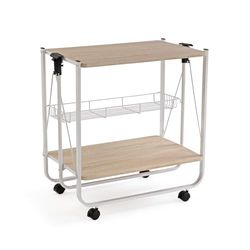 Versa keukenwagen in veelzijdige stijl, afmetingen (H x L x B) 70 x 40,0 x 68,0 cm, MDF-hout, metaal wit