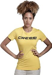 Cressi T-Shirt, Lady, Jaune Noir, M