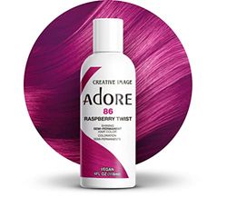 Adore, Tinta per capelli semipermanente brillante, colore: 86 lampone (Raspberry Twist)