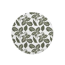 Questo Casa, Rund musmatta med digitalt tryck, halkfri baksida, för kontor och hem, diameter: 22 cm