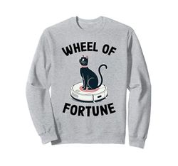 Wheel Of Fortune Robot Vacuum Cleaner Funny Cat Sweatshirt