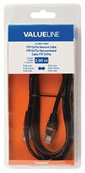 Valueline VLCB85110B20 Cavo di Rete FTP CAT5e, RJ45 Maschio a Maschio, 2 m, Nero