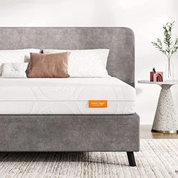 Sweetnight Colchón Viscoelástico de 140 x 200cm, Espuma Fría con Puntos Elásticos, Colchón 2 en 1, con Funda de Microfibra Lavable, Cremallera en Los 4 Lados, Grosor 18cm