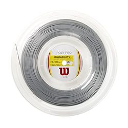 Wilson Poly PRO Tennis String, Racket Unisex-Adult, Argento, 16G