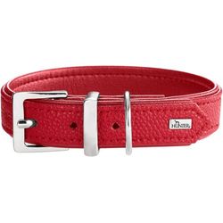 HUNTER Collare per cani Sofia, colore rosso, in similpelle con effetto nappa bovina, facile da pulire, tinta brillante, morbida imbottitura, resistente agli strappi, Made in Germany, taglia 40