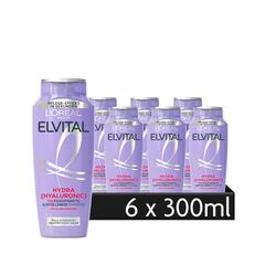 L'Oréal Paris Elvital Hydra Hyaluronic fuktgivande påfyllande schampo 6 x 300 ml