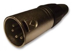 XLR PLUG, 4PIN, SVART. PSG01314 Av PRO SIGNAL