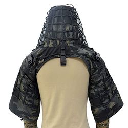 ROCOTACTICAL prickskyttedräkt, grundmodell i ripstop-material, prickskyttehuva och kamouflagejacka för prickskyttar.