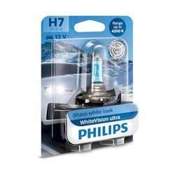 Philips 12972WVUB1 WhiteVision efeito Xenon H7 lâmpada para faróis dianteiros, 4,200 K