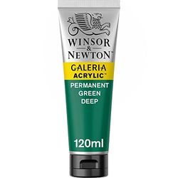 Winsor & Newton 120ml Galeria Acrylic Paint - Permanent Green Deep