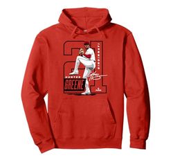 Hunter Greene | Cincinnati MLB Baseball Players | MLBHGR202M Pullover Hoodie