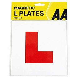 AA Lot de 2 plaques L magnétiques pour apprenti conducteur