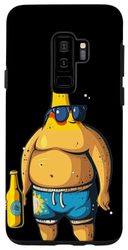 Coque pour Galaxy S9+ Costume de bière amusant en maillot de bain pour les vacances d'été