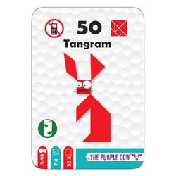 Old Teddys / The Purple Cow 3958-50 Tangram, Jeu de logique de Voyage. Plus de 5 Ans