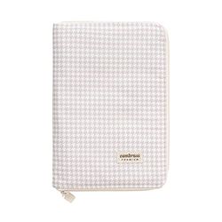Cambrass - Baby-documententas – baby-documentenmap – hoes voor gezondheidsplezier – geboorteboek met zakken – windsord ecru 3 x 19 x 27 cm