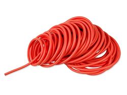 Gima - Latexslang met elastische weerstand, kluwen 25 m, wanddikte 2,5 mm, sterkteniveau medium, kleur rood.