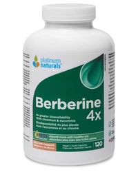 Platinum Naturals Berberine 4X 120 Vegan Liquid Capsules