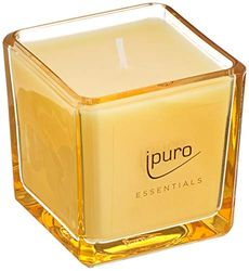 ipuro - Vela aromática decorativa ipuro suave de baunilha - velas aromáticas minimalistas e puristas em copo - velas aromáticas intensas com baunilha fina de Madagáscar - vela elegante de 125 g.
