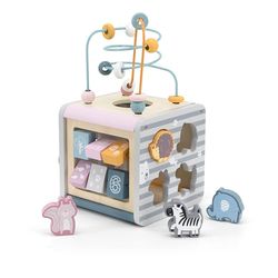 PolarB Caja de Actividades 5 en 1, Color marrón, Medium (44030)