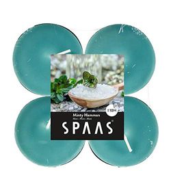 SPAAS 4 Maxi Theelichten Geur, ± 10 uur - Minty Hammam