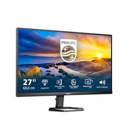 Philips 27E1N5500LA - Monitor QHD de 27 Pulgadas, VA, 1 ms, 75 Hz, Altavoces, Altura Ajustable, Modo Azul bajo, Smart Contrast (2560 x 1440, 300 CD/m², HDMI 1.4 / DP 1.2)