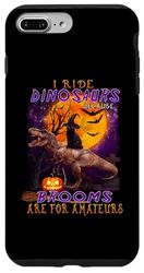 Carcasa para iPhone 7 Plus/8 Plus Las escobas de Black Cat I Ride Dinosaurs son para