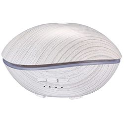 SIXTOL Stone Aroma Diffuser wit hout 500ml | Ultrasone luchtbevochtiger | Voor luchtbevochtiger en geur van thuis, slaapkamer, kantoor | aromatherapie | Voor etherische oliën