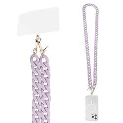 Case-Mate Lanière de téléphone à bandoulière [Fonctionne avec Tous Les téléphones] Sangle Mains Libres pour téléphone Portable – Breloque de téléphone – Support de chaîne de Cou pour iPhone 14 Pro
