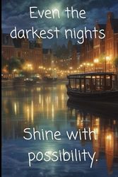 "Sicilian Nights: Starlit Dreams Notebook – Inspirational Lined Journal with Vintage Sicily Cityscape at Night" 120pg 6x9
